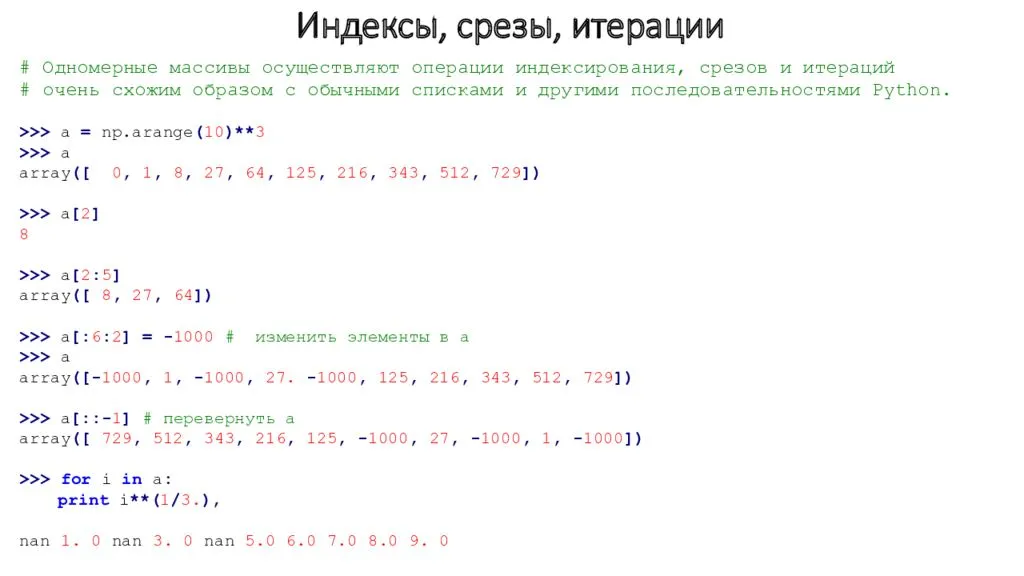 Как вывести в одной строке python. Индекс строки в питоне. Индекс массива. Срез массива в питоне. Индексы массива питон.