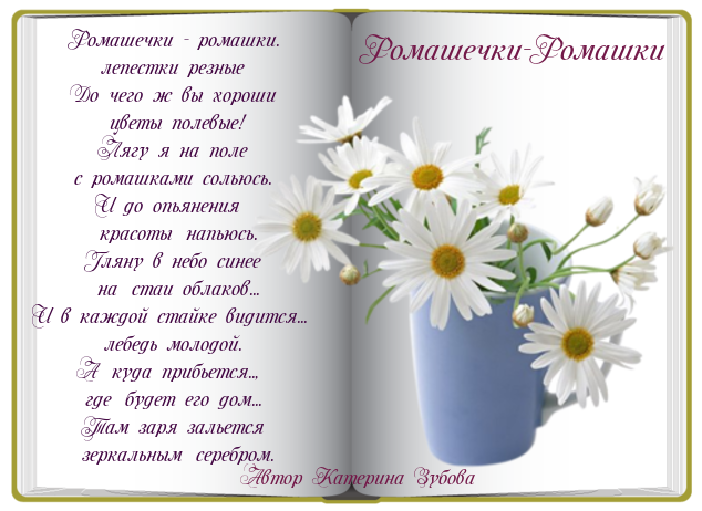 Kidsclever — развитие ребенка детский развивающий сайт. короткие стихи о ромашках
