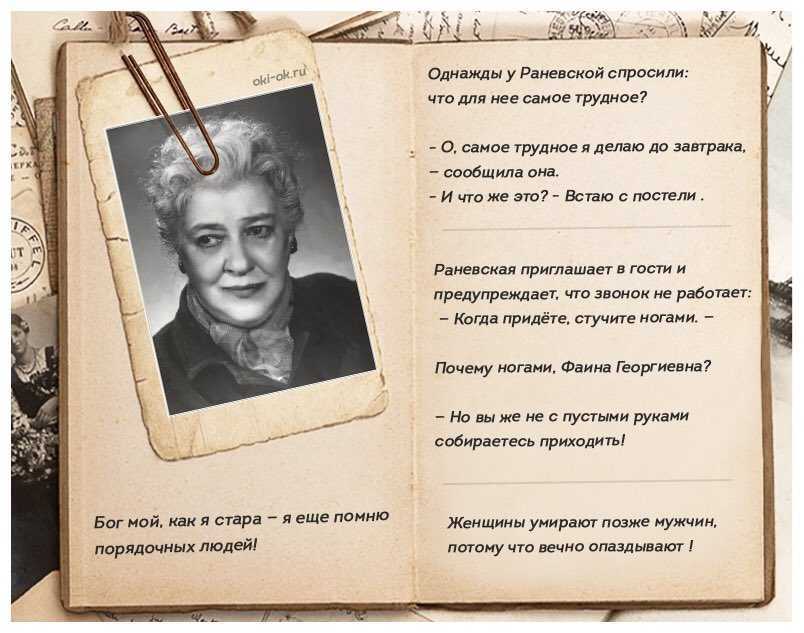 77 золотых цитат фаины раневской - страна мам
