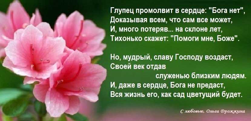 За каждый день спасибо богу - стихотворение (автор: татьяна подцветова)