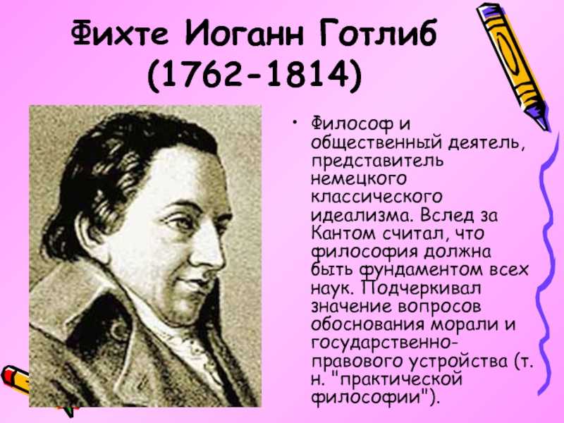 Иоганн готлиб фихте цитаты