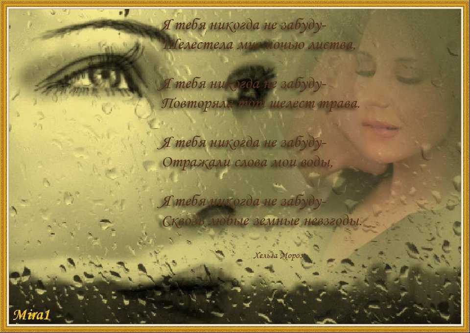 Смс стихи я не забуду тебя