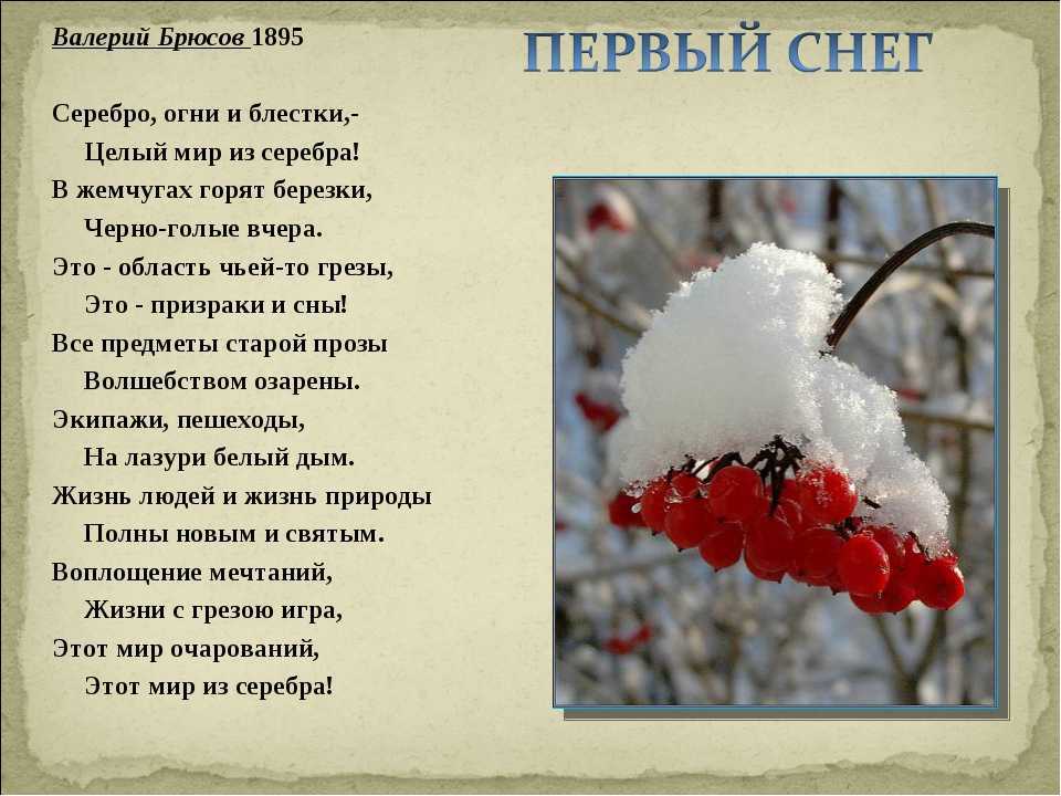 Стихи про зиму
