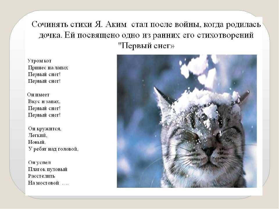 Стихи о первом снеге для детей