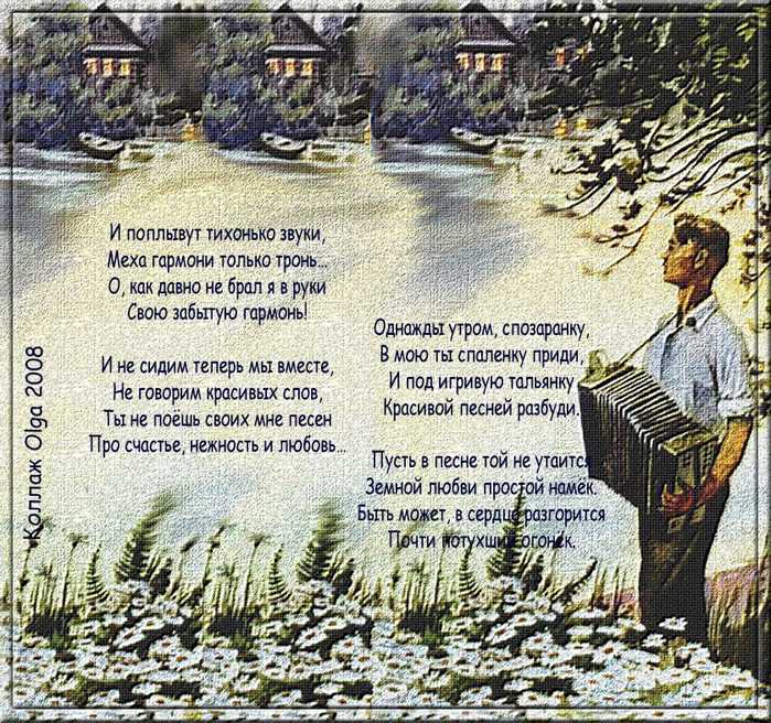 Прикольные стихи про гармошку гармонь