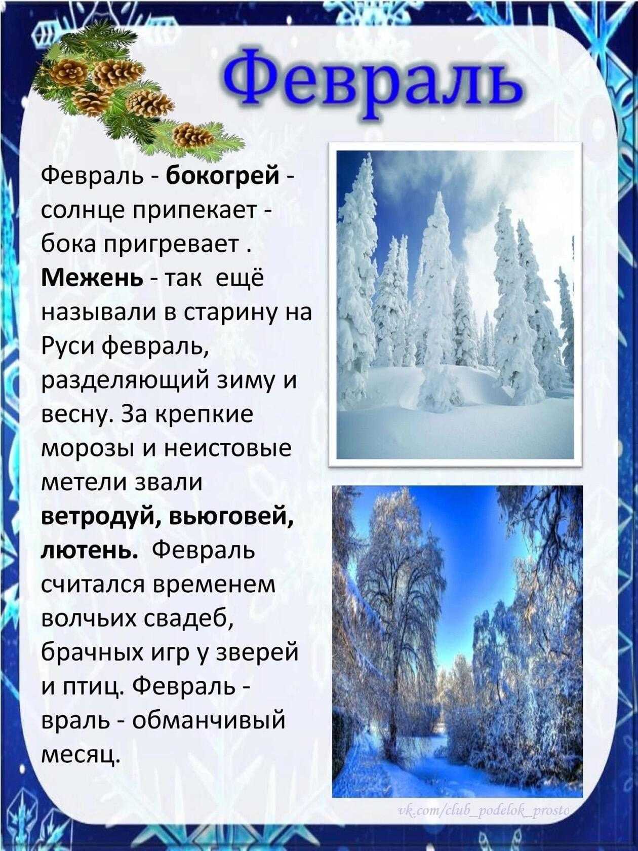 Стихи про февраль для детей